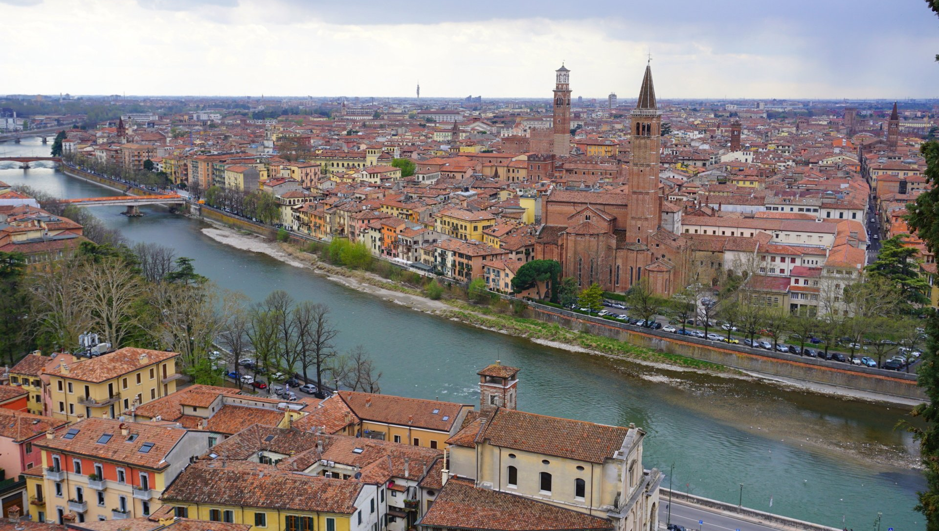 Ausblick Castel San Pietro Verona