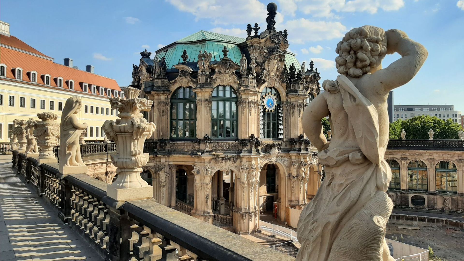 Aussicht vom Zwinger in Dresden