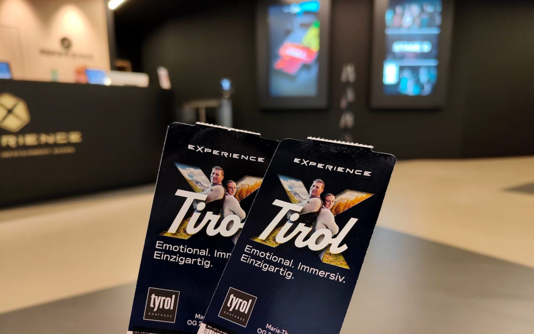 Two movie tickets with 