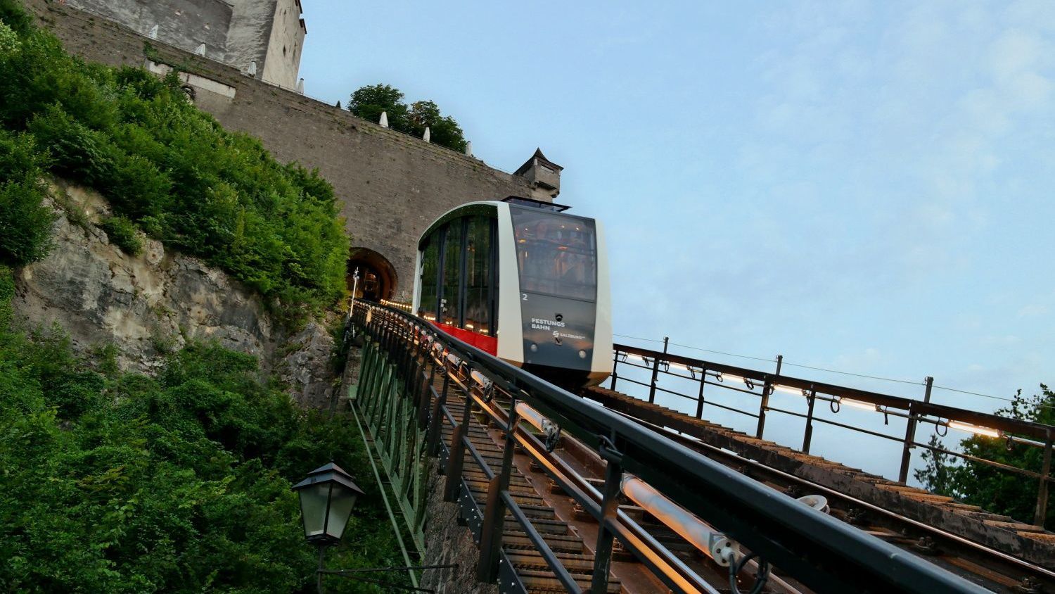 Festungsbahn Salzburg Talfahrt
