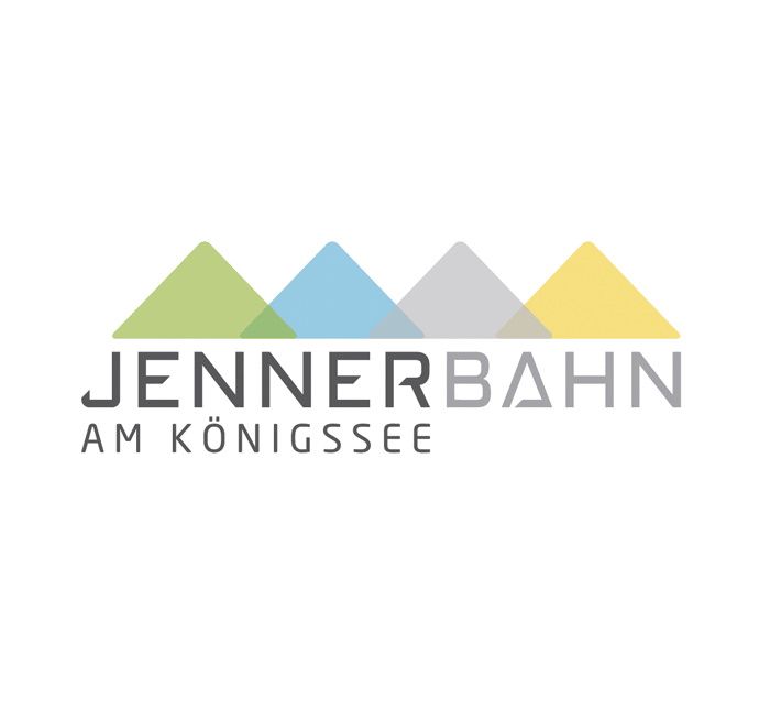 Ein farbenfrohes Logo für die Jennerbahn am Königssee