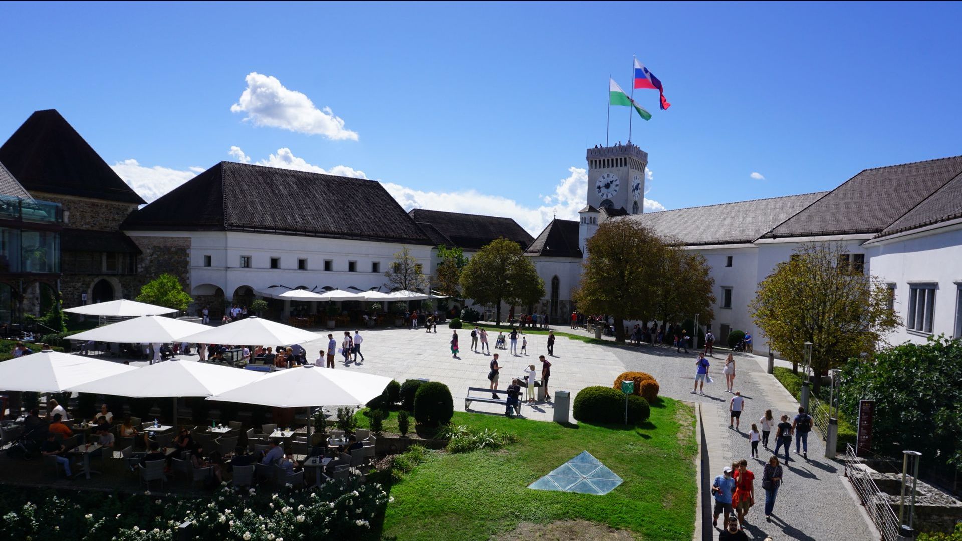 Ljubljana Burg Aussicht