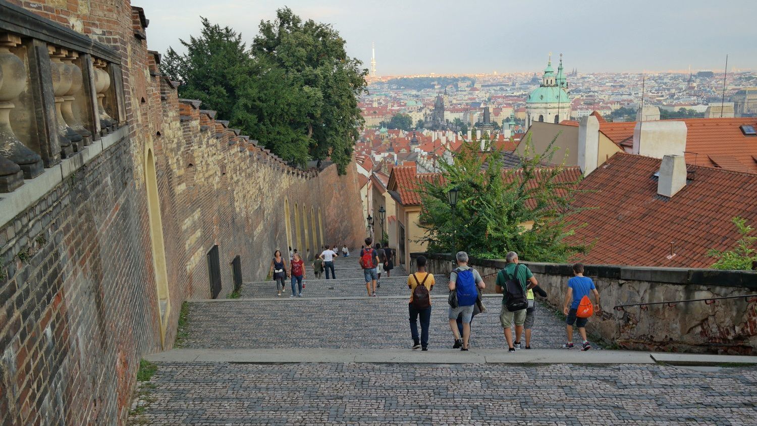 Aussicht von der Burg in Prag