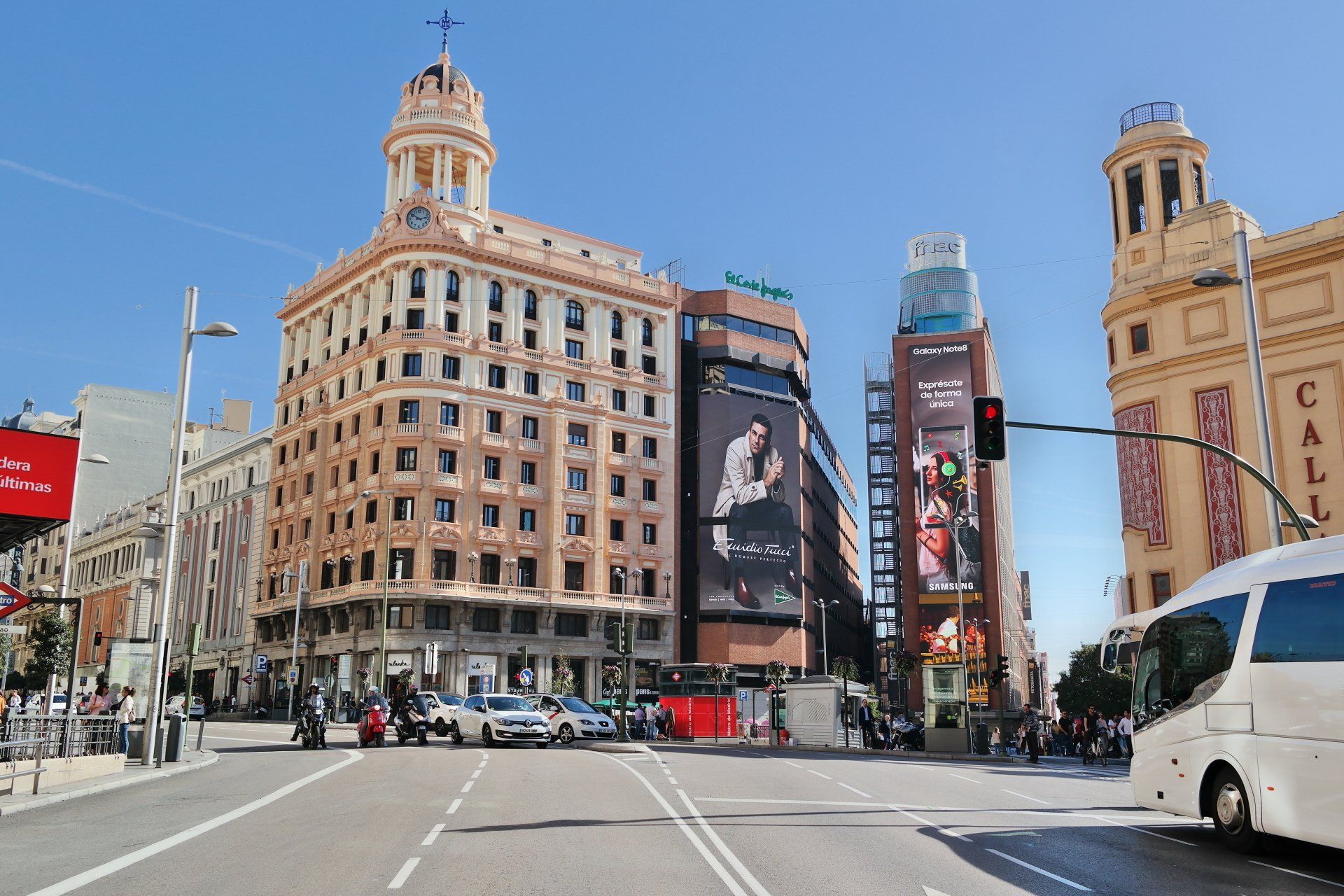 Aussicht Madrid Gran Via