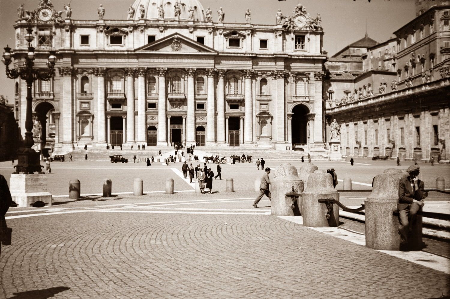 Der Petersplatz in Rom