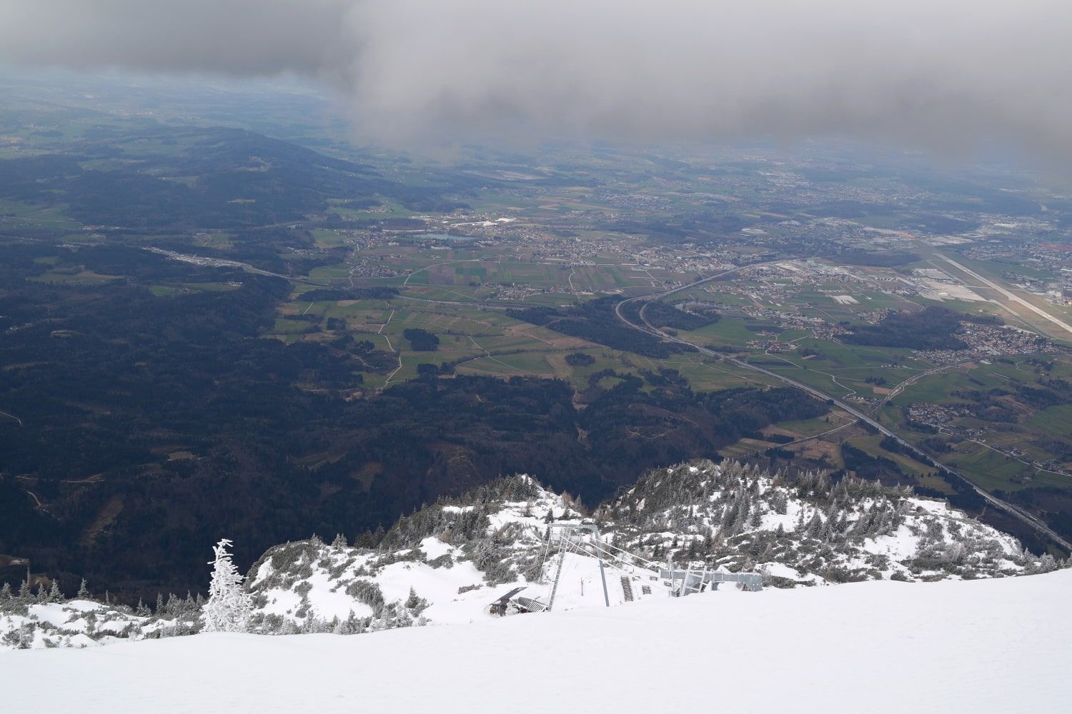 Unterbergbahn Aussicht vom Berg aus