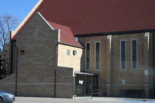 Completed church masonry project - Commercial masonry project in Columbus, NE