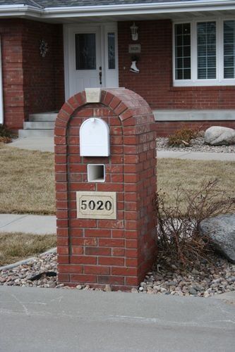Brick mailbox design - Brick mailbox design in Columbus, NE