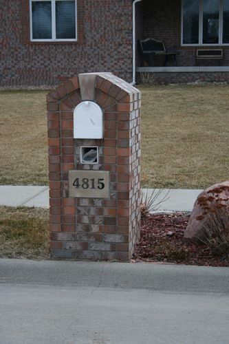 Brick mailbox encasement - Mailbox encasements in Columbus, NE