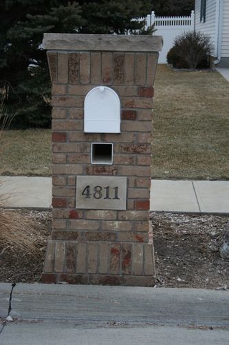 Brick Mailbox - Brick mailbox enclosures in Columbus, NE