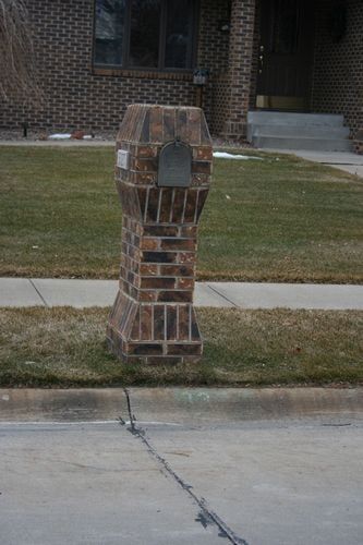 New Brick Mailbox Design - Brick mailbox installation in Columbus, NE