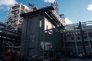 Bricklayers working with bricks, cement, mortar for building - Masonry Company in Columbus, NE Bricklayers working with bricks, cement, mortar for building - Masonry Company in Columbus, NE