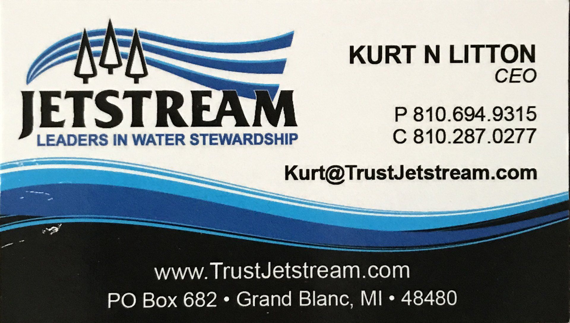 A business card for jetstream leaders in water stewardship