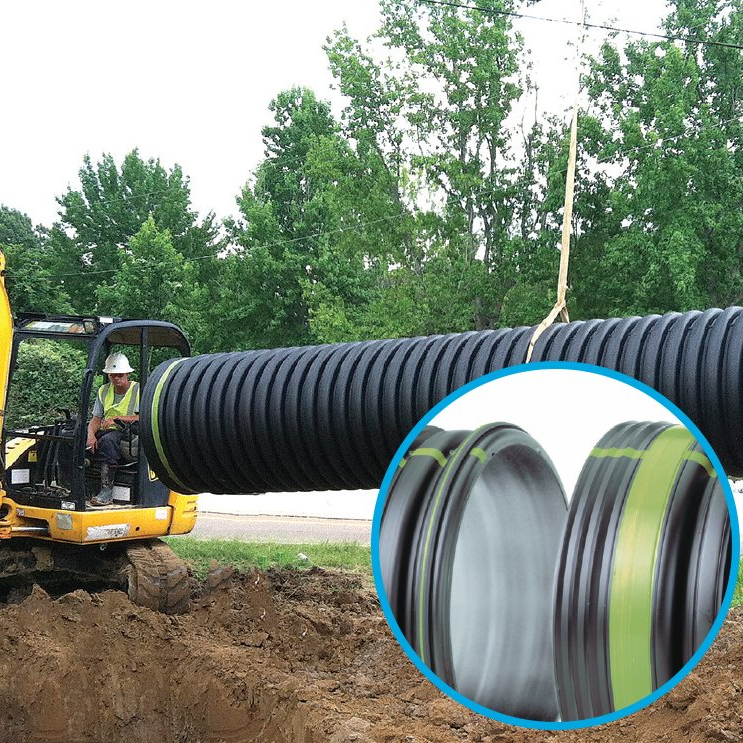 Installing drainage pipe