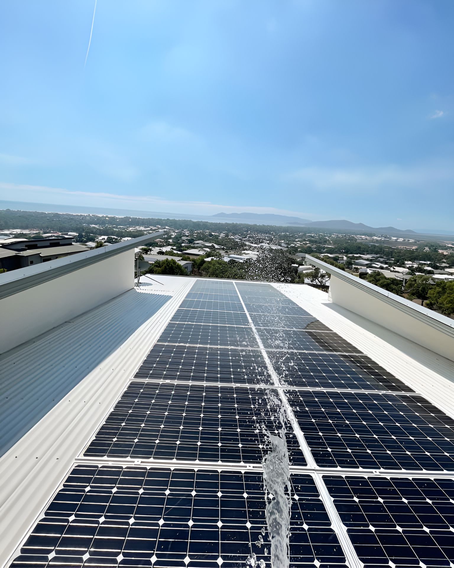 A Row Of Solar Panels On The Roof Of A Building  — Waltlec Industries In Garbutt, QLD