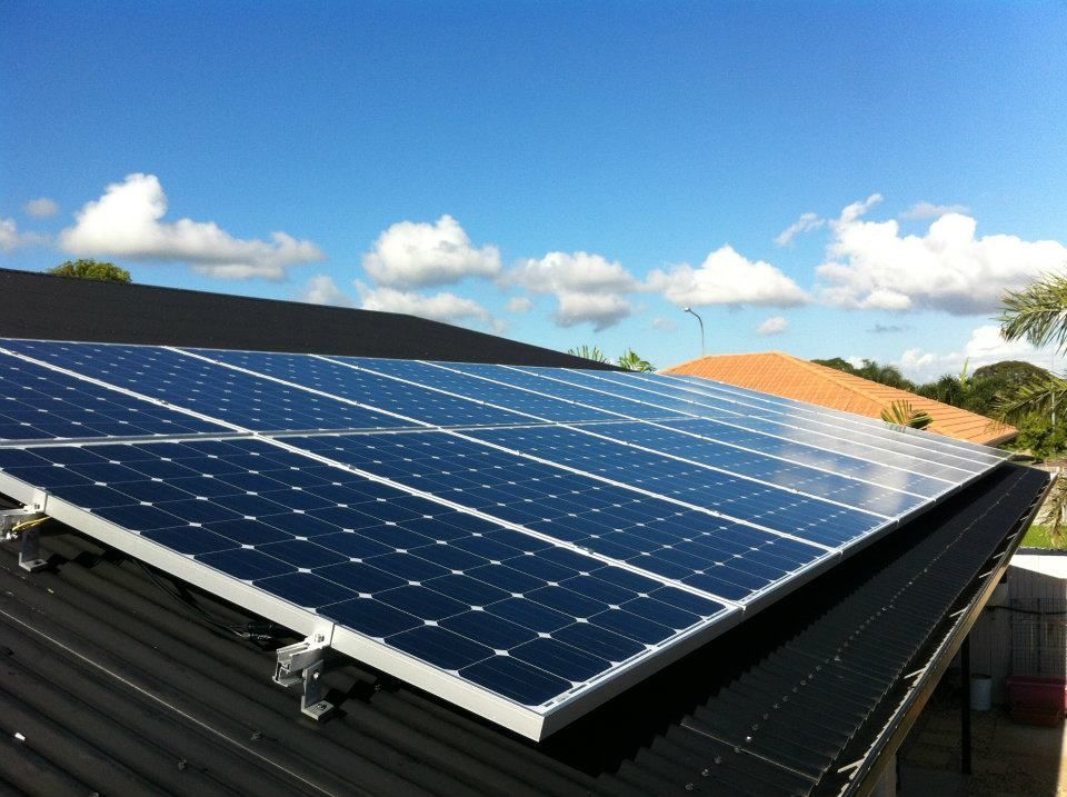 A Row Of Solar Panels On The Roof Of A House  — Waltlec Industries In Garbutt, QLD