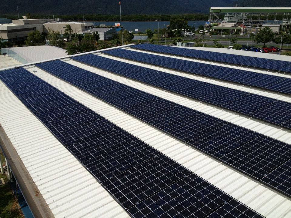 Rows Of Solar Panels On The Roof Of A Building  — Waltlec Industries In Garbutt, QLD