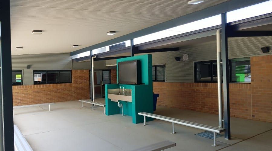 A Large Room with A Sink and Benches in It — Waltlec Industries In Garbutt, QLD