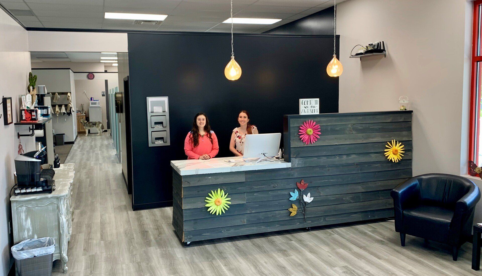 Two Staff at Pocono Chiropractic Clinic Reception Area — Hawley, PA — Pocono Chiropractic Clinic