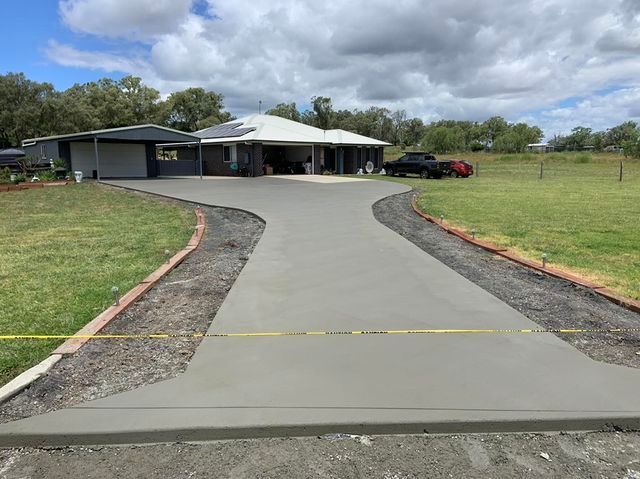 Large Concrete Driveway Being Built — Pedro's Concreting in Pittsworth, QLD