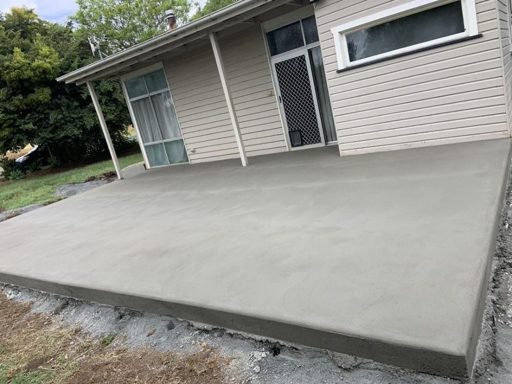 Custom Concrete Flooring Outdoors — Pedro's Concreting in Toowoomba, QLD