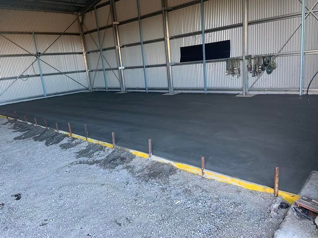 Concrete Floor Being Installed in a Commercial Building — Pedro's Concreting in Goondiwindi, QLD