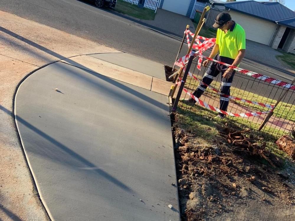 Concrete After Being Poured by a Worker — Pedro's Concreting in Goondiwindi, QLD