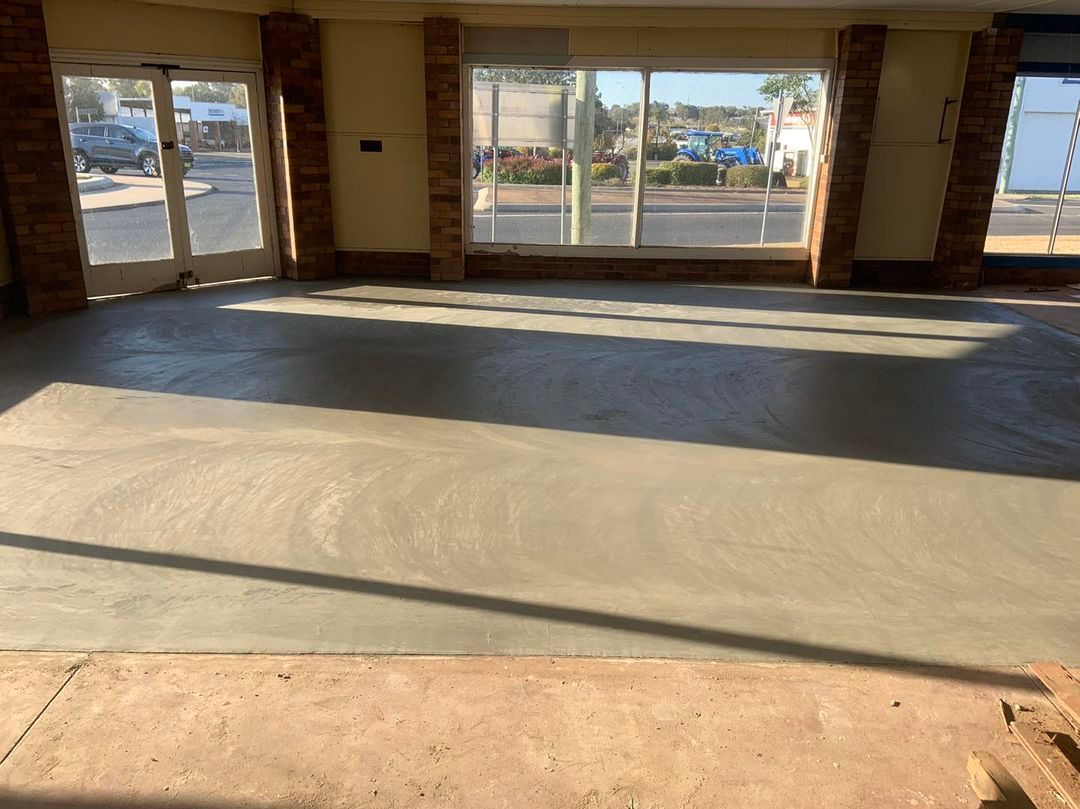 A Room with A Concrete Floor and A Lot of Windows  — Pedro's Concreting in Highfields, QLD