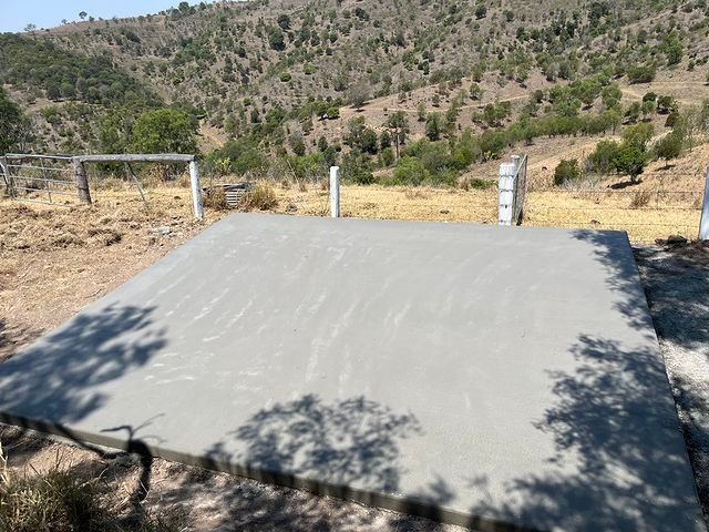 Large Concrete Slab Sitting in the Middle of a Field — Pedro's Concreting in Goondiwindi, QLD
