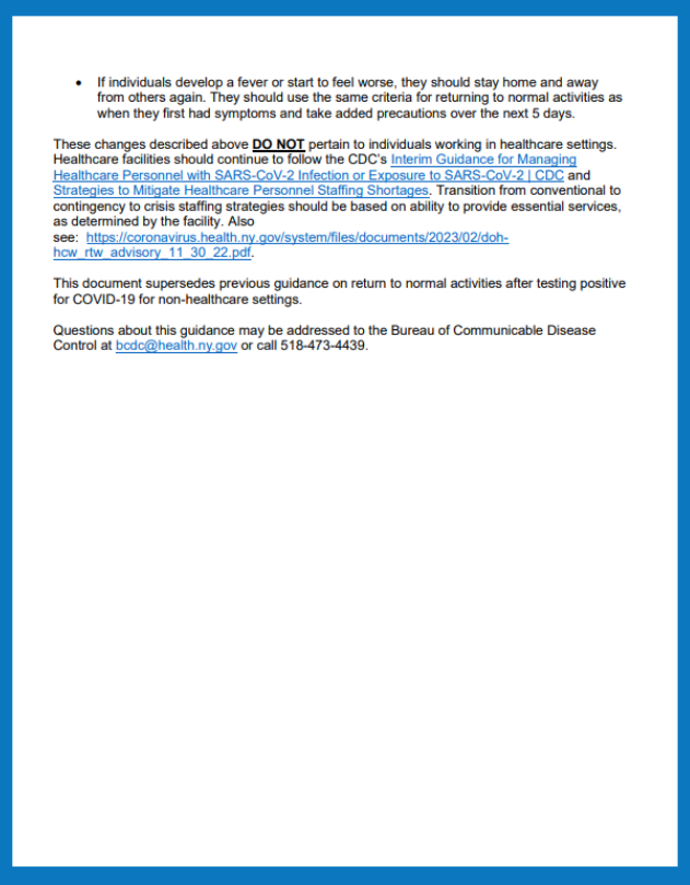 A blue and white page with a lot of text on it.