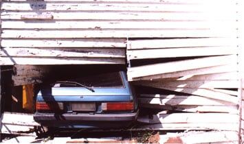 Car crash in garage - Insurance service in Pueblo, Co Car crash in garage - Insurance service in Pueblo, Co