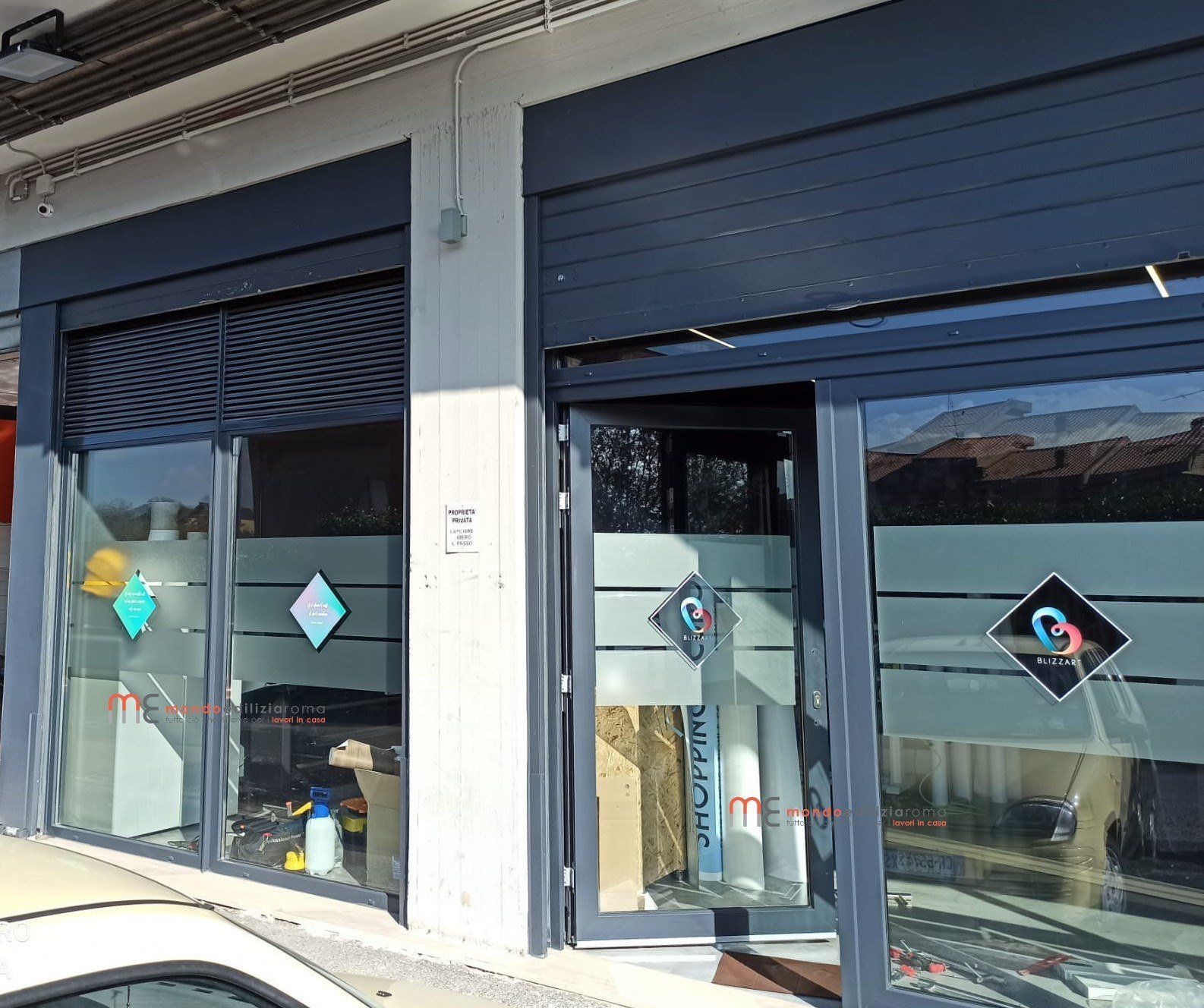 vetrina dall'estrerno