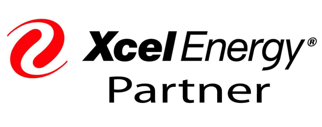 Xcel Energy logo with the word 