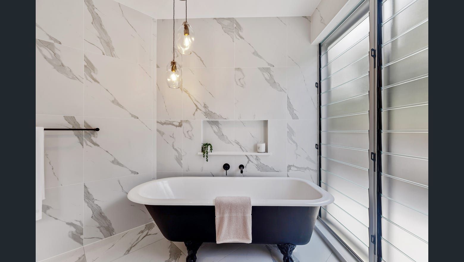 A Bathroom With A Bathtub And A Window — Country To Coast Building Contractors In Sunshine Coast, QLD
