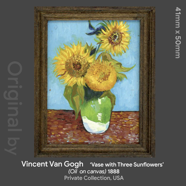 Vase with three sunflowers - Van Gogh