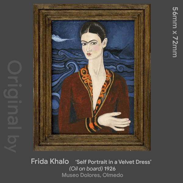 Self-portrait in a velvet dress - Frida Kahlo