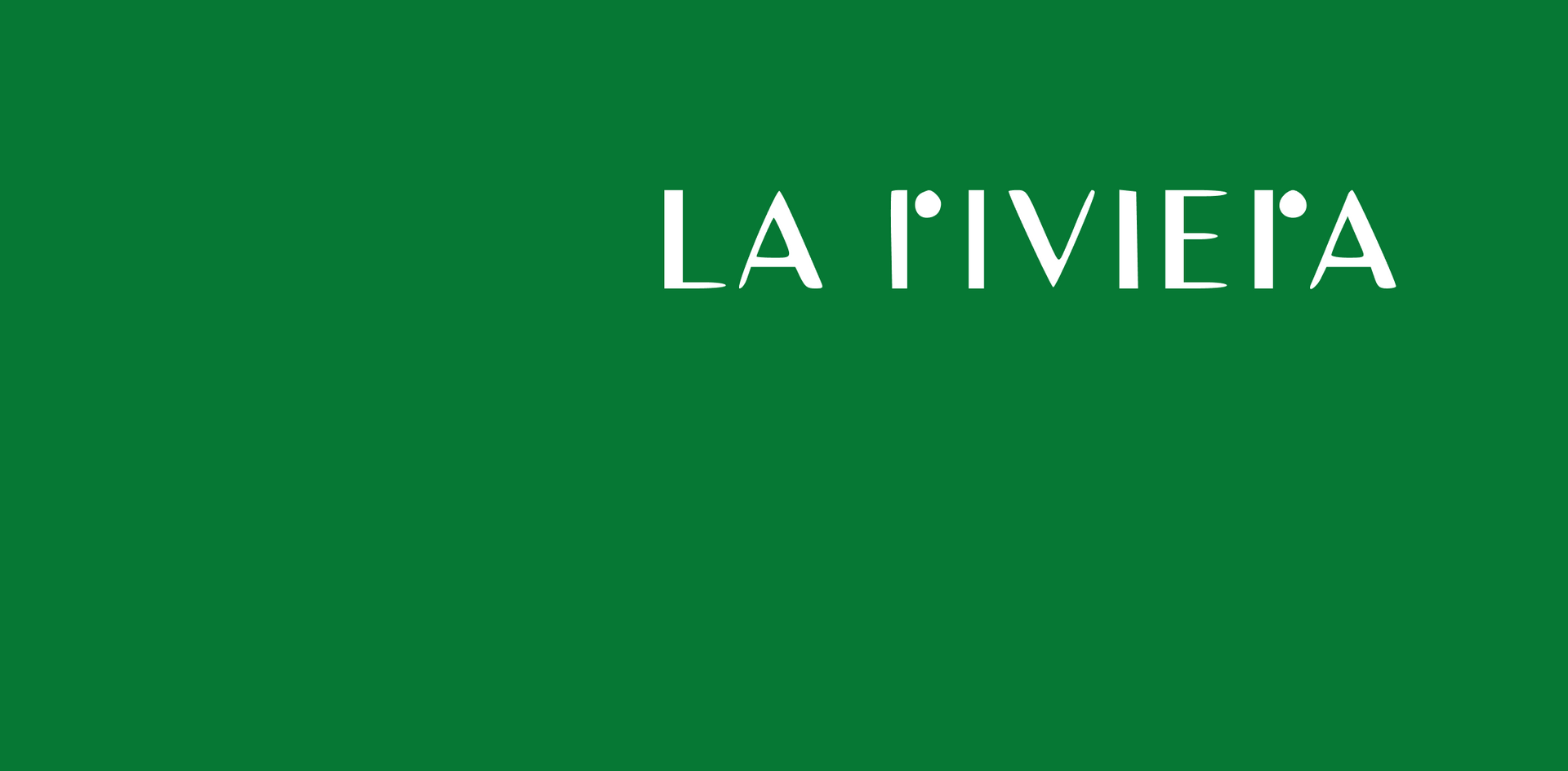 Logo de la Riviera en un fondo verde