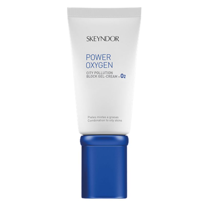 Un tubo de crema bloqueadora de contaminación Skeyndor Power Oxygen City