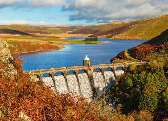 Craig Goch Dam, Elan Valley, Powys, Mid Wales, UK