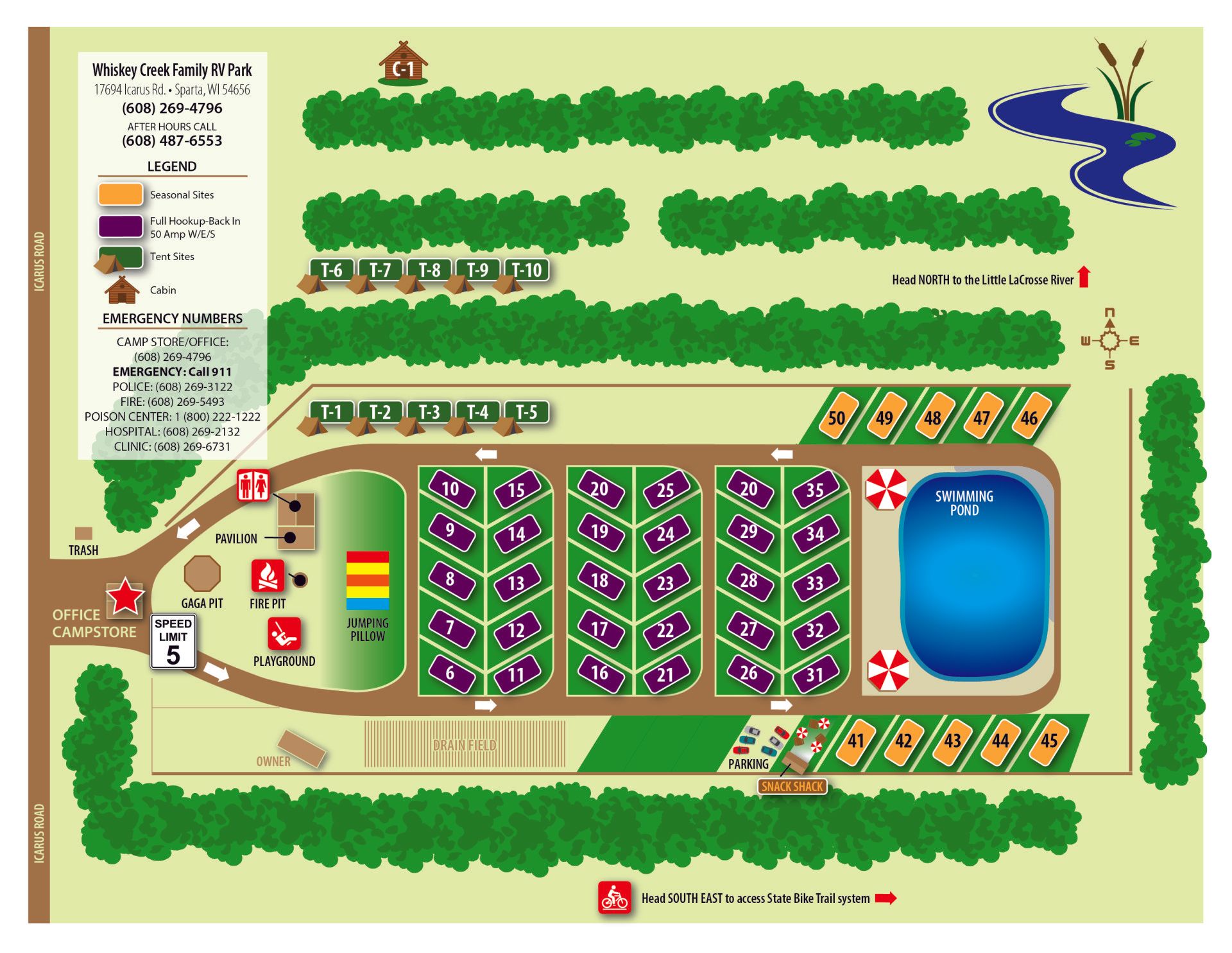 Whiskey Creek Family RV Park Sparta, WI