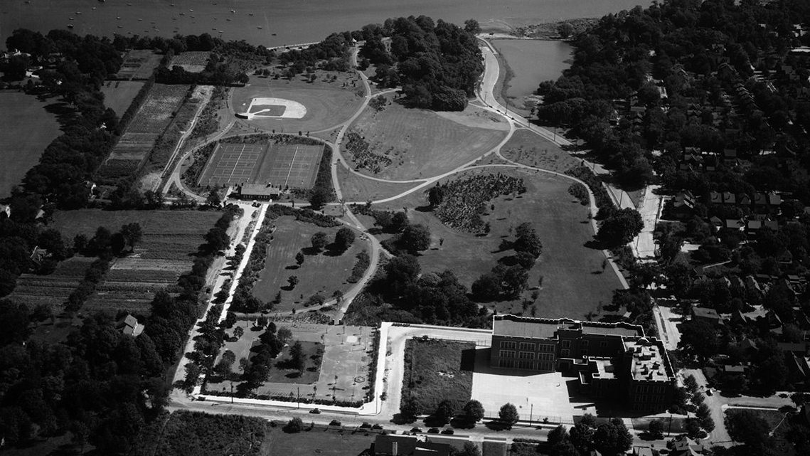 1937 Aerial View of Crocheron Park