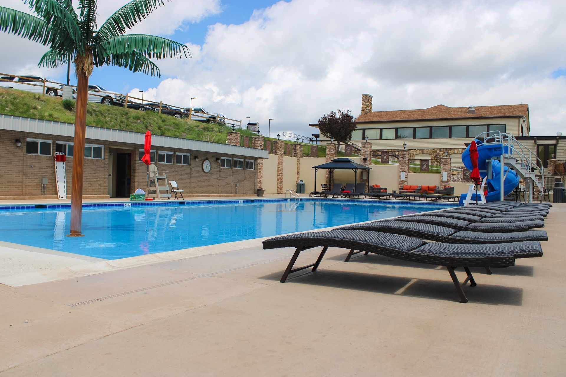 Pool area at Casper Country Club