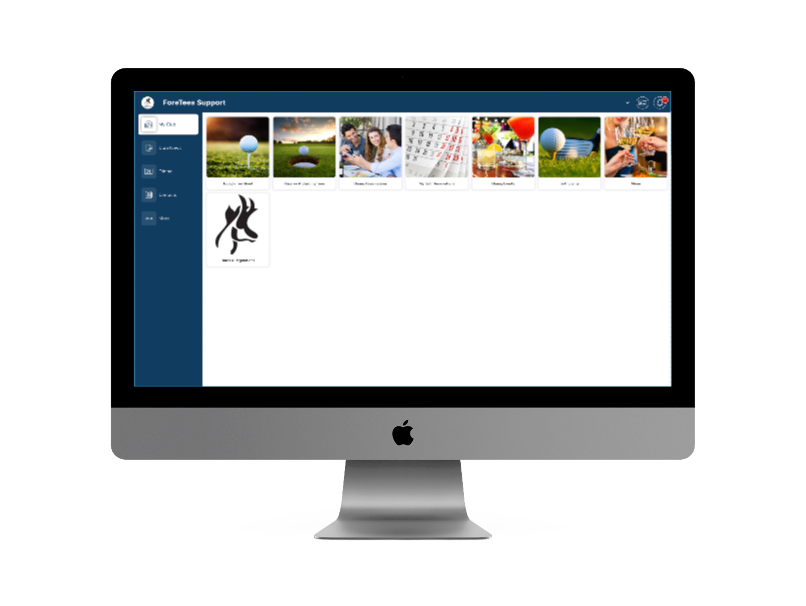 ForeTees member portal on tablet for Casper Country Club