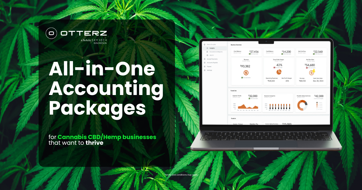 An advertisement for all-in-one accounting packages for small businesses and startups.