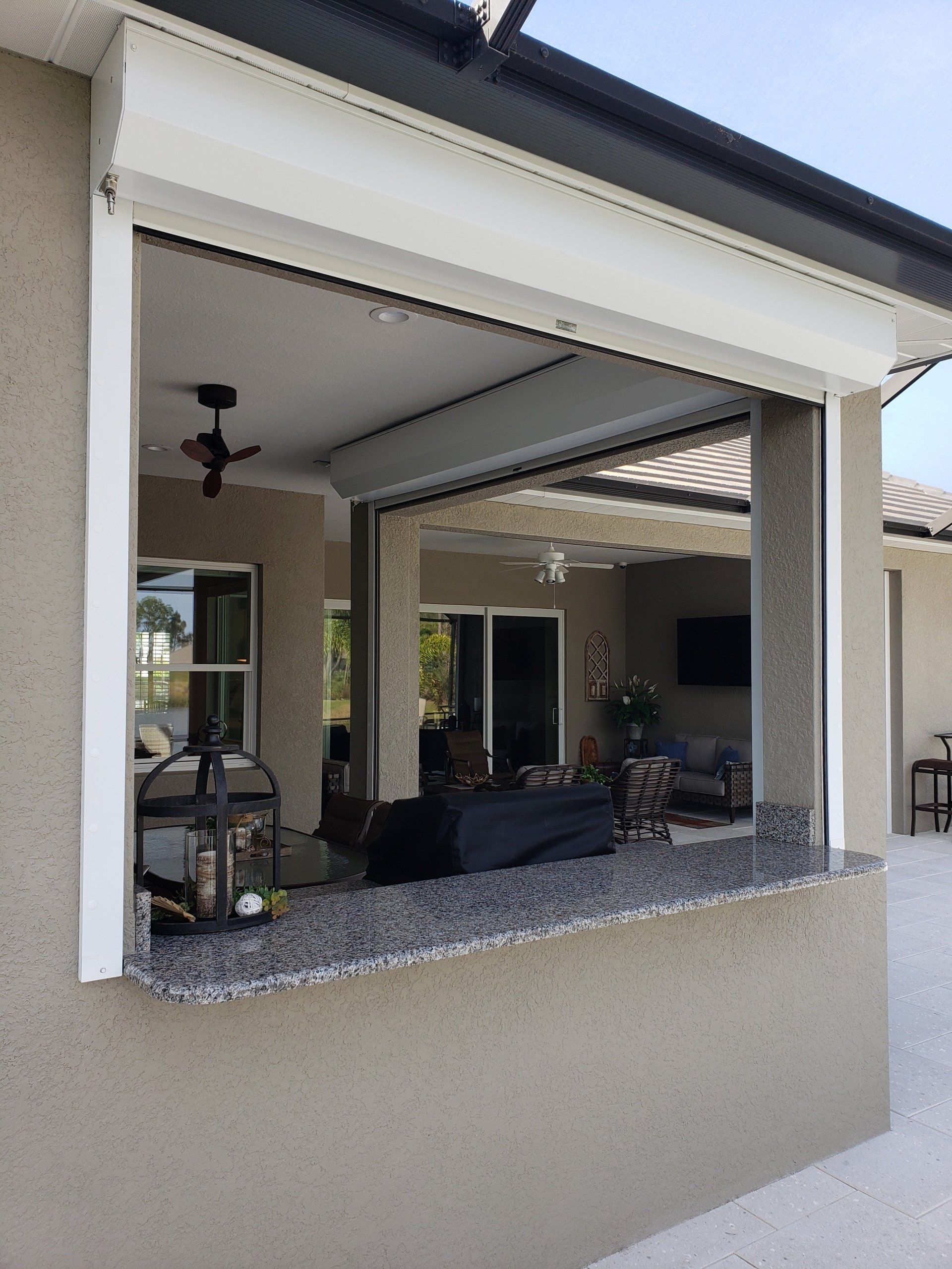 Rolled Up Window Shutter — Reliable Shutter Co., Inc. — Venice, Florida