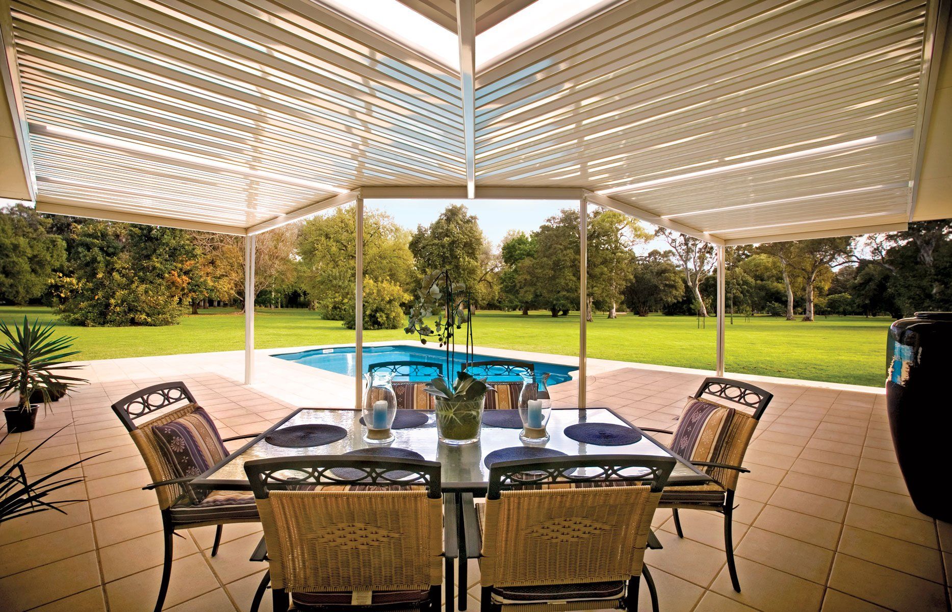 Patio Near A Pool — Patio Builders In Toowoomba, QLD
