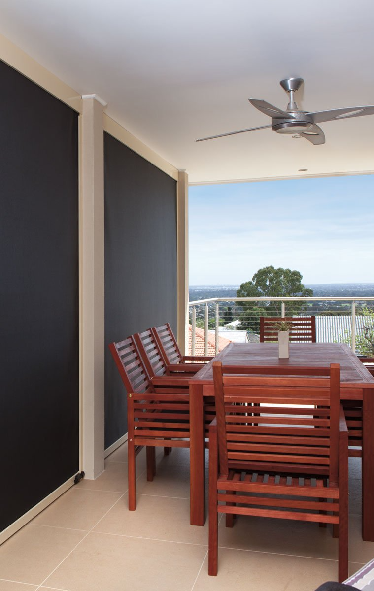 Window With Exterior Blind — Patio Builders In Toowoomba, QLD
