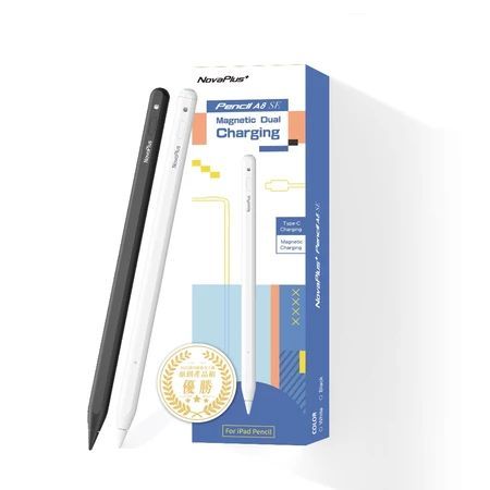 【NovaPlus】磁吸充電+有線充電/即開即寫/傾斜角繪圖/筆記粗細/A8 SE iPad手寫筆