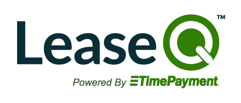 a logo for LeaseQ powered by Time Payment