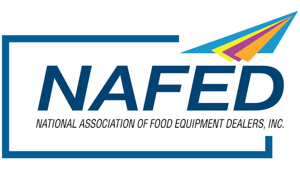 a logo for the national association of food equipment dealers